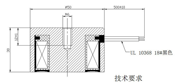 開關電磁鐵定做結構圖